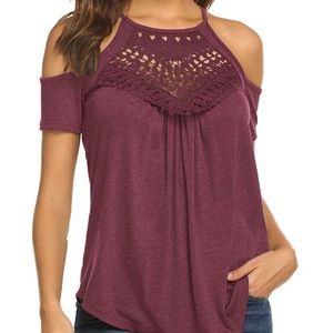Cold Shoulder Lace top